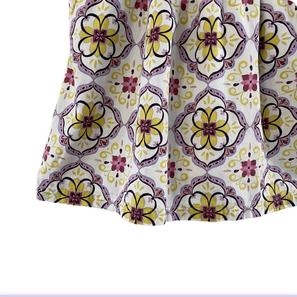 Tea Collection Key Hole Back Floral Print Spring Dress - Picture 5 of 8